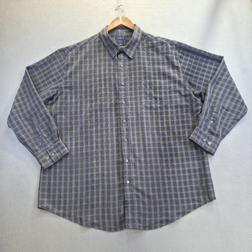 Croft & Barrow Men's Easy Care Long Sleeve Button‎ Up Shirt Size 2XL